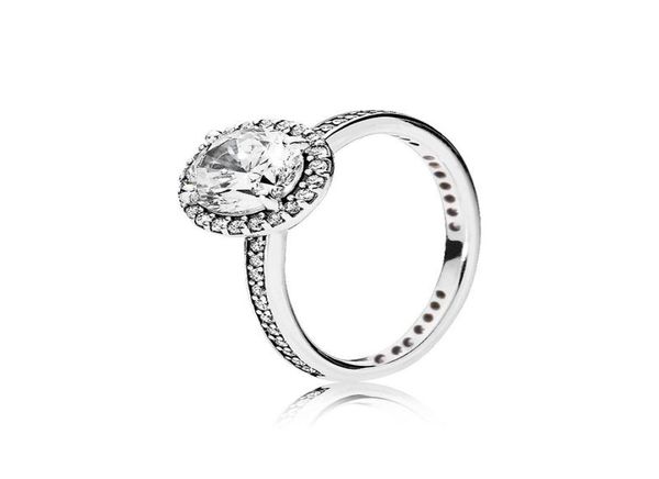 

925 silver cz jewelry diamond ring pandora wedding for girls men and women engagement7631333, Red;brown