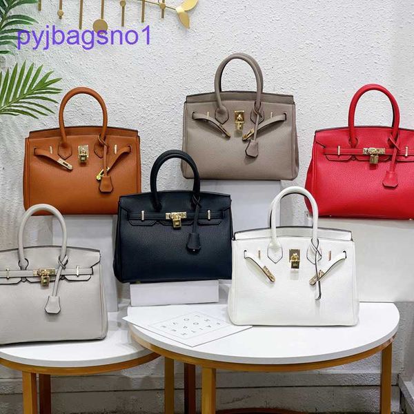 

designer brikin shoulder bags price fashion women 2022 new litchi pattern 30cm texture women's single hand messenger