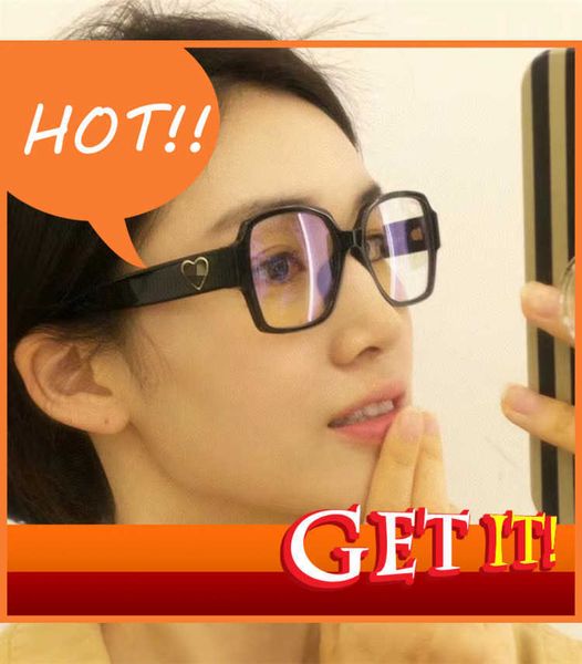 

fashion luxury designer sunglasses 2022 new xiangjia 71470 square plain glass frame net red same large thin face sunglass women, White;black