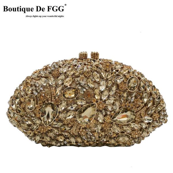 

evening bags boutique de fgg elegant flower women crystal clutch ladies cocktail party diamond minaudiere handbag wedding purses 221130