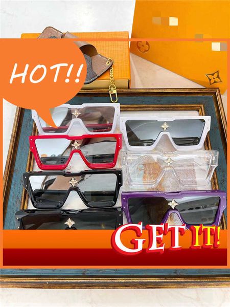 

fashion luxury designer sunglasses ins super fiery personalized sunglass 22 new z1547e large square diamond studded men's and women&#03, White;black