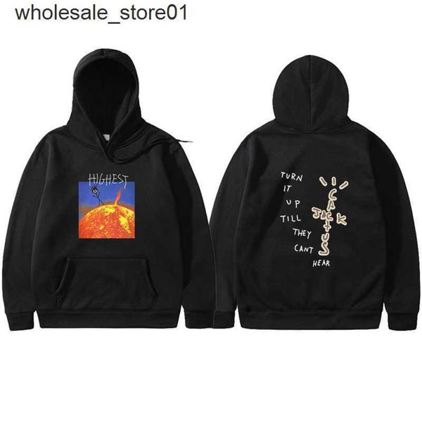 

men's hoodies designer sweatshirts new travis pullover men women sweatshirts travis streetwear hoodie, Black