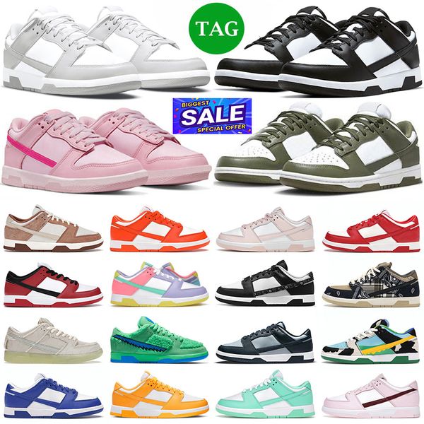 

panda low black white running shoes triple pink grey fog team green medium olive unc georgetown malachite sail walking gai jogging sneakers
