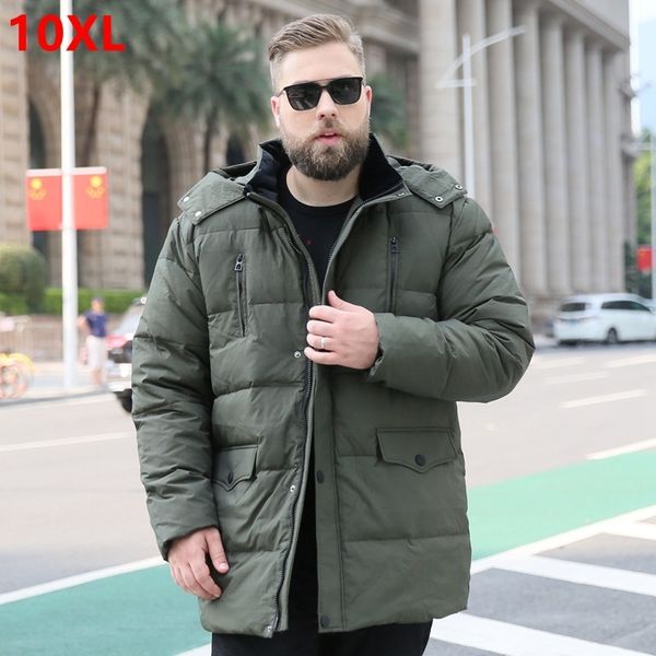 

men's vests large size down coat jacket men plus heavyweight winter parkas male warm big oversized thicken 10xl 9xl 8xl 7xl 6xl 221130, Black;white