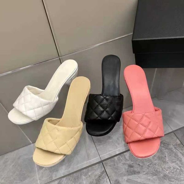 

slippers female summer external wear 2023 new fashion sandals 230131, Black
