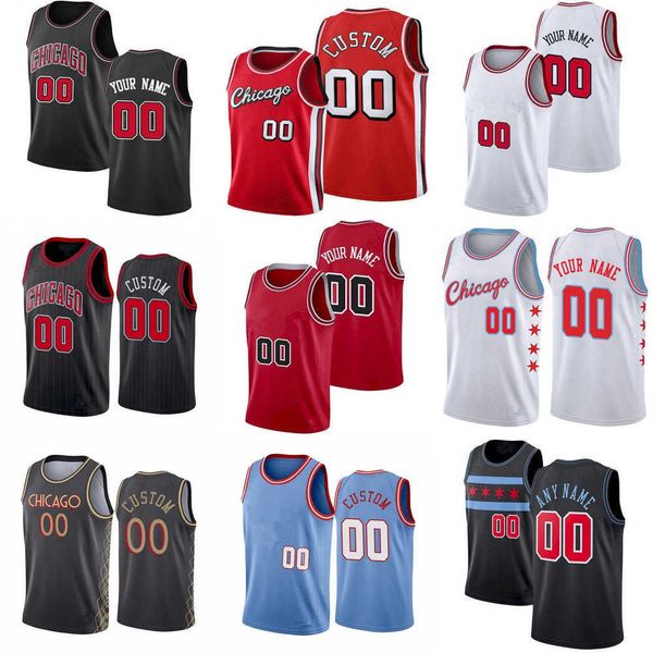 

chicago''bulls''custom mens womens youth goran 7 dragic andre 3 drummond alex 6 caruso patrick 44 williams ayo 12 dosunm, Black;red