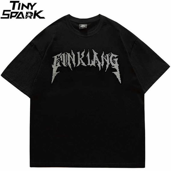 

men's t-shirts 2022 men hip hop streetwear t-shirt letter harajuku t shirt cotton casual tshirt summer short sleeve tees black white t, White;black