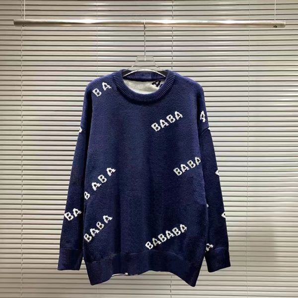 

mens designer sweaters retro classic luxury sweatshirt men and women letter embroidery round neck comfortable jumper fashion men, White;black