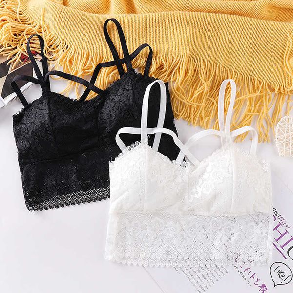 

ladies underwear lace thin cross back bra girl with bra pad bra lingerie girl, Red;black