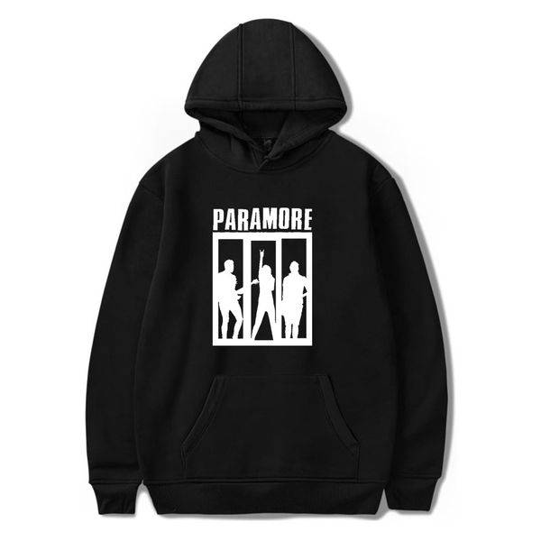 

paramore merch hoodie casual fashion sweatshirt european and american style, Black
