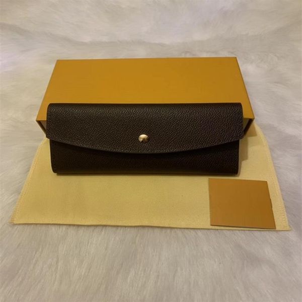 

m60531 sarah wallet designer women's long envelope flap emilie josephine wallet key card coin holder purse mini pochette acce288f, Red;black