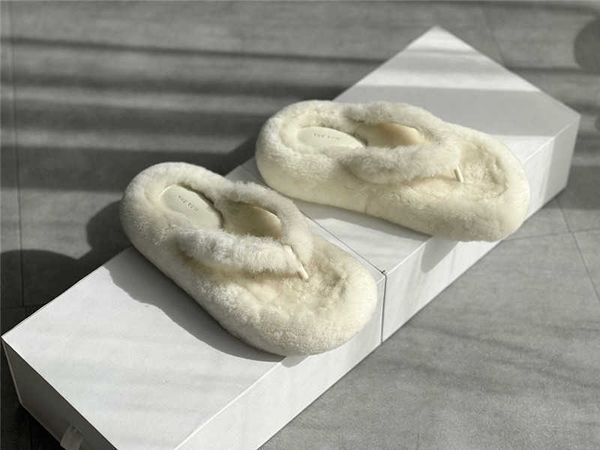 

flip row the flop women's winter new fashion toe clip warm wool slippers toe clip wool shoes pc8d