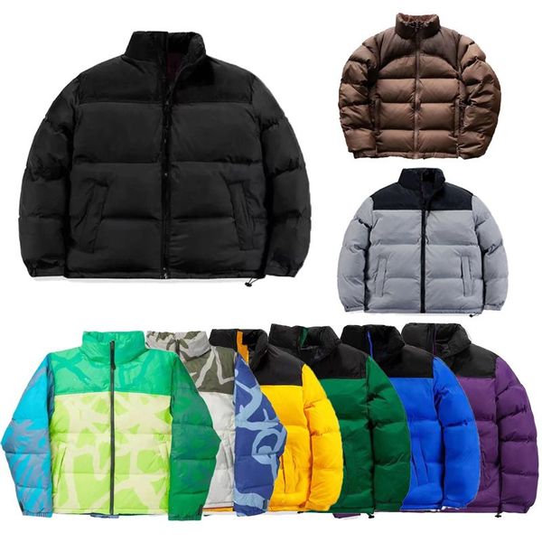 

mens designer down jacket coat winter puffer jackets cotton womens jackets parka face outdoor windbreakers couple thick warm coats, Black
