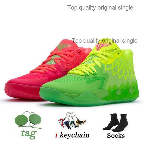 

lamelo ball shoes mb.01 lo mens basketball shoe rick and morty 1of1 galaxy buzz queen city rock ridge grey not from here red blast sports