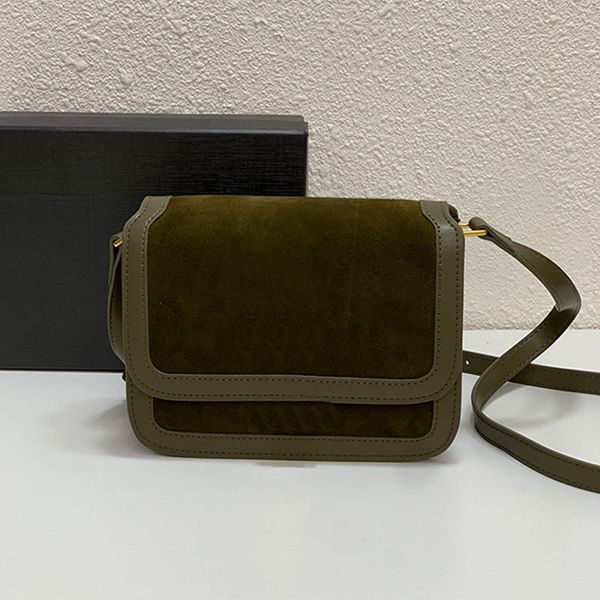 

messenger bag crossbody handbags frosted leather tofu bags new gold hardware fashion letter shoulder handbag purse flap wallet