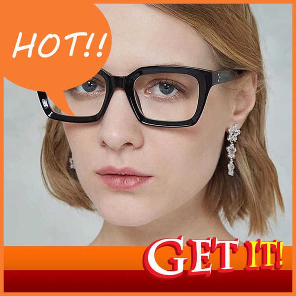 

fashion luxury designer sunglasses 2022 new saijia square glass frame net red the same art can be matched with myopia cl41330, White;black