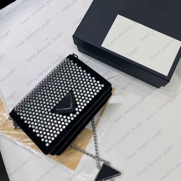 

2023 new mini wallets luxury brand designer card purses women fashion adjustable chain coin purses holder lady key wallet handbags mini bags