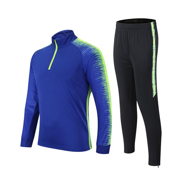 

men's tracksuits gym sportwear running set 2 piece men sport football training suit long sleeves pants workout 221201, Gray
