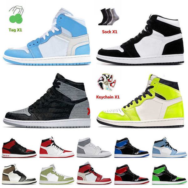 

luxury fashion jumpman 1 basketball shoes university blue 1s white twist rebellionaire banned visionaire stealth green python bred text