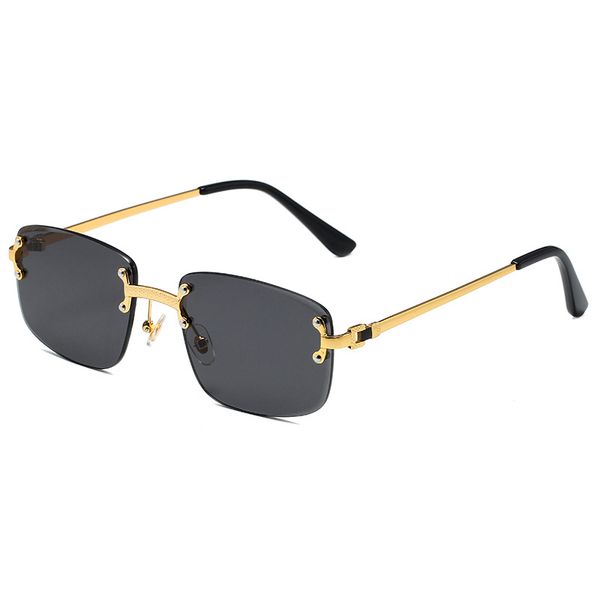 

summer fashion man women designer sunglass business personality fimless glasses pit vipers sun glass woman eyewear wholesale mens square mil, Black
