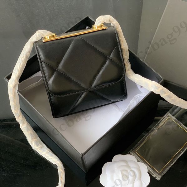 

mini trendy square flap coins bags lambskin lipstick case big/small plaid hardware turnbuckle chain crossbody designer handbags lady cosmeti