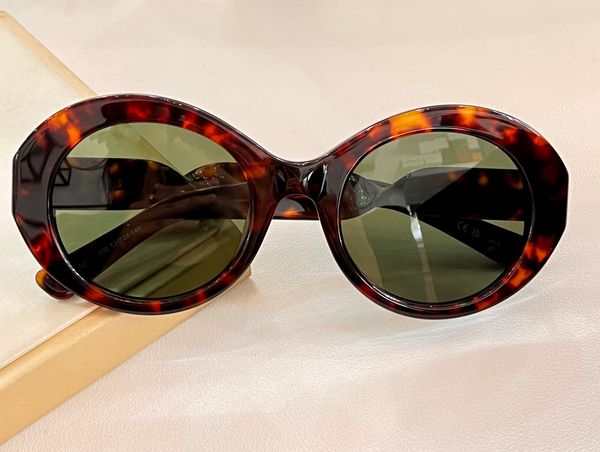 

dark havana green oval sunglasses sunglass 0208 women sun glasses shades outdoor uv400 eyewear with box, White;black