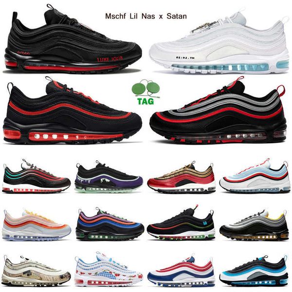 

r men women running shoes mens trainers mschf lil nas x satan jesus halloween reflective bred south beach outdoor sports sneakers