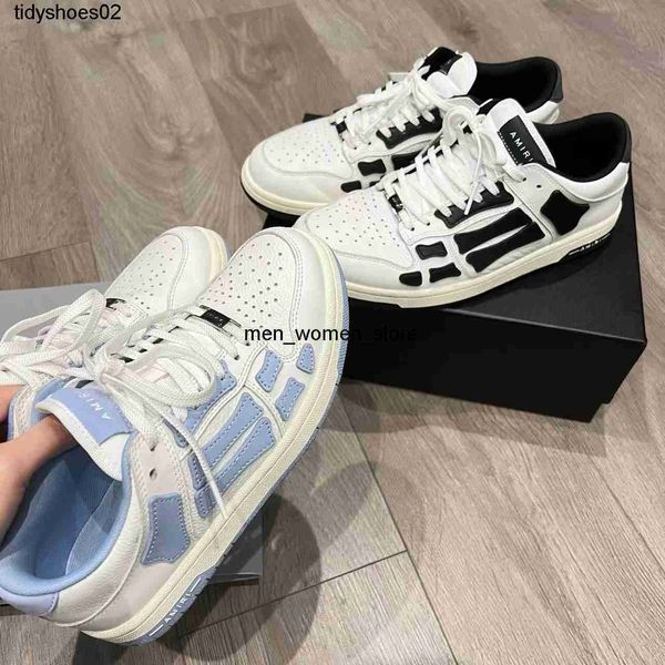 

dress shoes designer sneakers spring amirs bone sneaker blue panda pink black white men women fashion board shoes