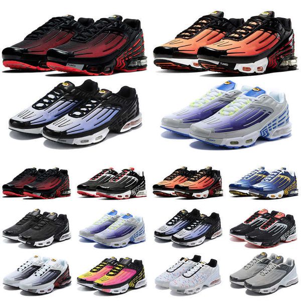 

running shoes mens trainers sports sneakers triple black deep royal red spider silver white bred smoke grey outdoor ale tn plus 3