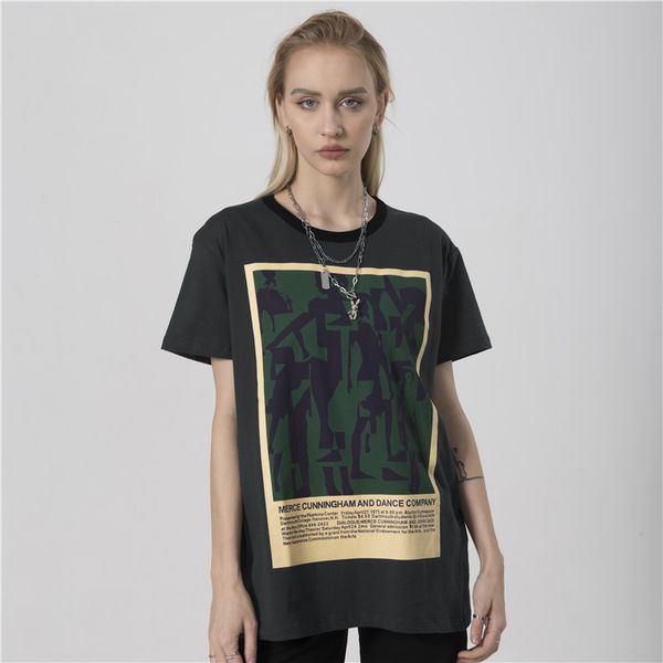 

women's t shirt rainbowwaves graffiti t shirt woman cotton short sleeve summer fashion dancer graphic print high street arrival 221201, White