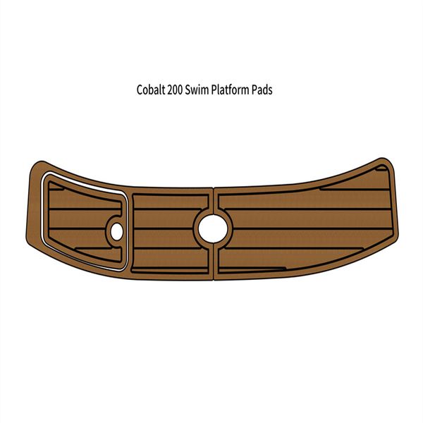 

cobalt 200 swim platform step pad boat eva foam faux teak deck floor mat