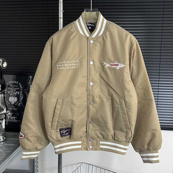 

men's jackets 2022 autumn and winter jacket casual baseball coat thick cotton shirt men's and women's t221130, Black;brown