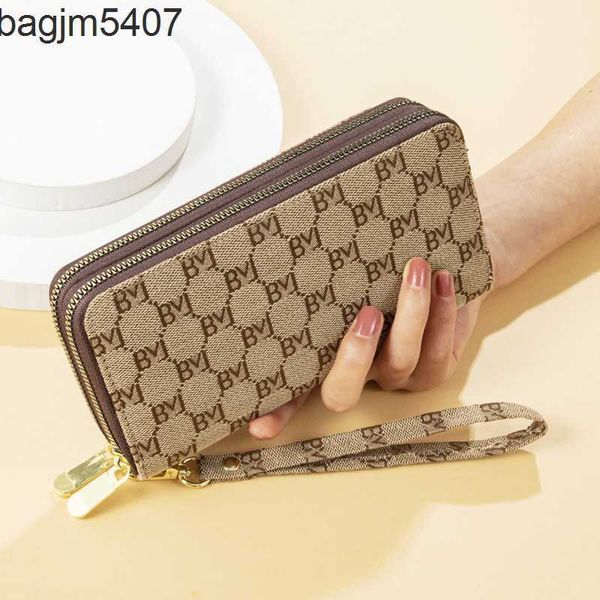 

design bag ladies purse double zipper wallet long women's hand large capacity fashion simple letter mobile phone