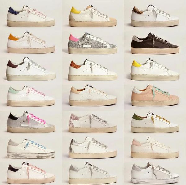 

designer golden superstar casual shoes for men and women luxury fashion sneakers italian brand classic white old sequined dirty uality shoes, Black