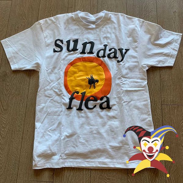 

men's t-shirts sunday flea t-shirt cpfm xyz grand opening sunday flea market tour t shirts men women puff print cpfm tees t221202, White;black