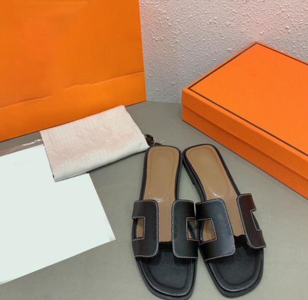 

sandals luxury slippers women slides flat flip flops slide beach sandal slippers shoes designer orange crocodile skin summer leather size 35, Black