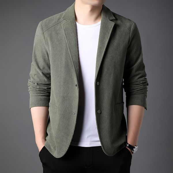 

men's suits blazers black blazer casual korean jackets spring and autumn slim fit hidden breasted business formal suit jacket 221201, White;black