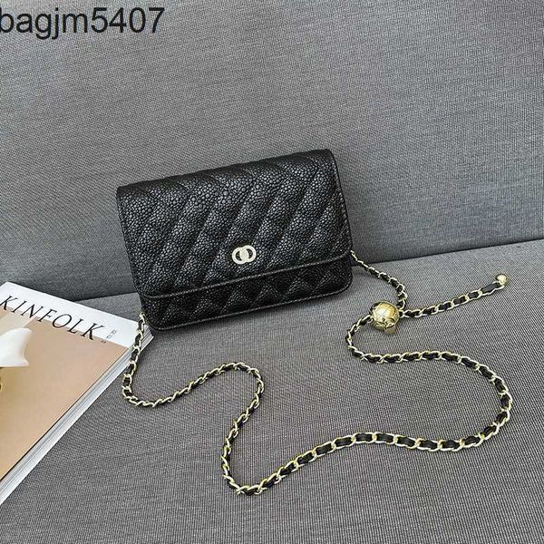 

design bag ladies purse fashionable and versatile golden ball small fragrance 2021 new chain women's lingge single shoulder msenger bag