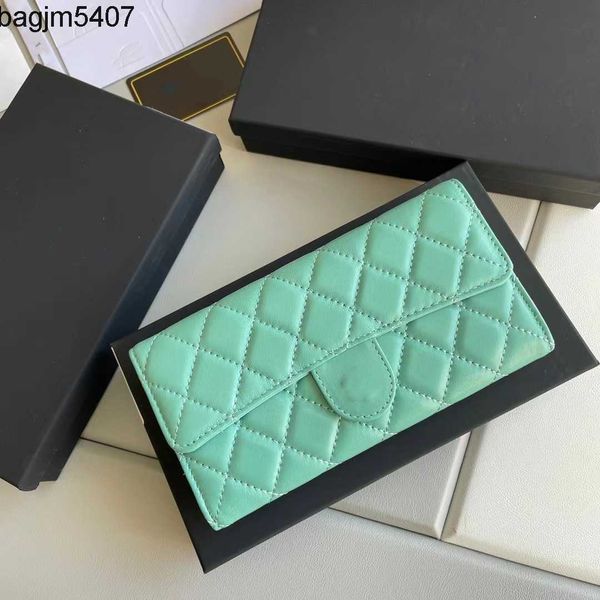 

design bag ladies purse xiaoxiangfeng lingge wallet women's long style korean 2021 new fashion simple multi card holder large capacity