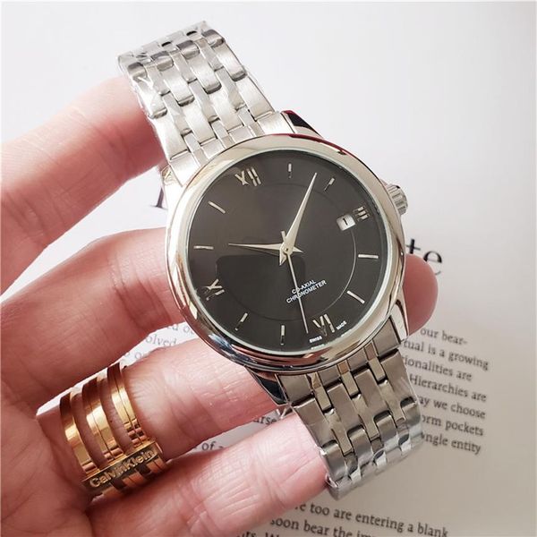 

selling luxury watches for men mechanical automatic movement good quality deisgner watch stainless stell strap waterproof wris320x, Slivery;brown