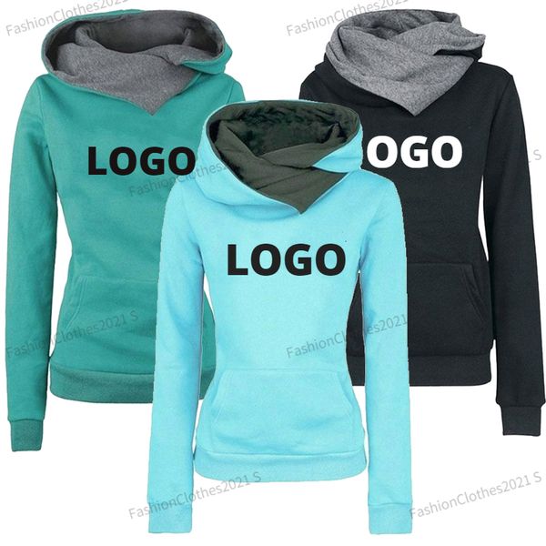 

women's hoodies sweatshirts custom women spring autumn ladies print long sleeve hooded pullover jumpers drop 221201, Black