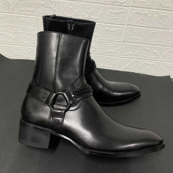

boots designer rick boot ankle men owens shoe shoes fashion sneakers street dancing rock canvas lace up high women booties vkc9, Black