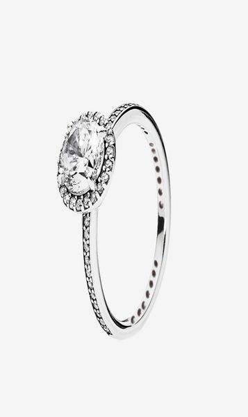 

beautiful women wedding ring big cz diamond rings with original box set for pandora real sterling silver engagement gift ring9916048, Slivery;golden