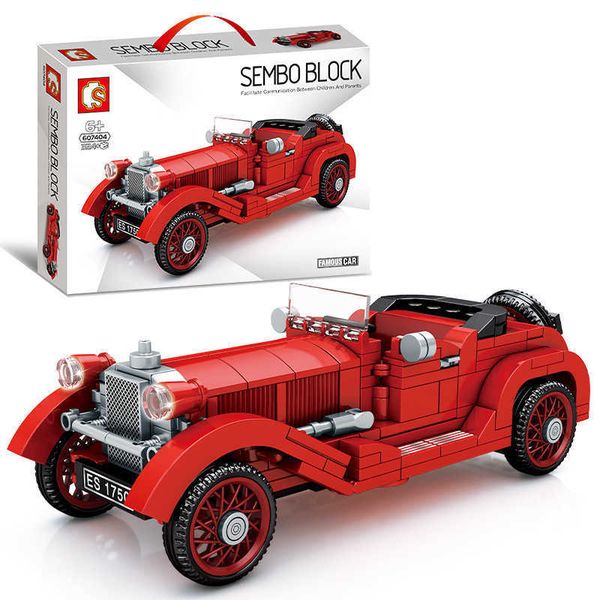 

kids toys car 3d puzzle 5 style nostalgic vintage model lego building block set children's gift