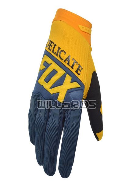 

delicate fox race navy yellow gloves mx enduro mtb dh motorcycle bicycle riding racing1976706