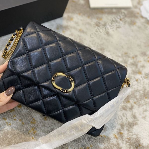 

french designer retro coins bags lambskin black quilted matelasse oblique single shoulder multi pocket purse women luxury trend handbags wal