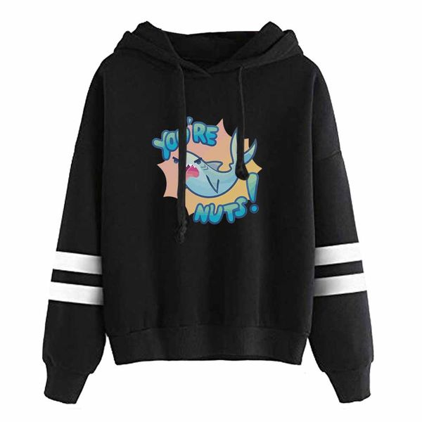 

foolish gamers merch hoodie women girls sweatshirts casual clothing, Black