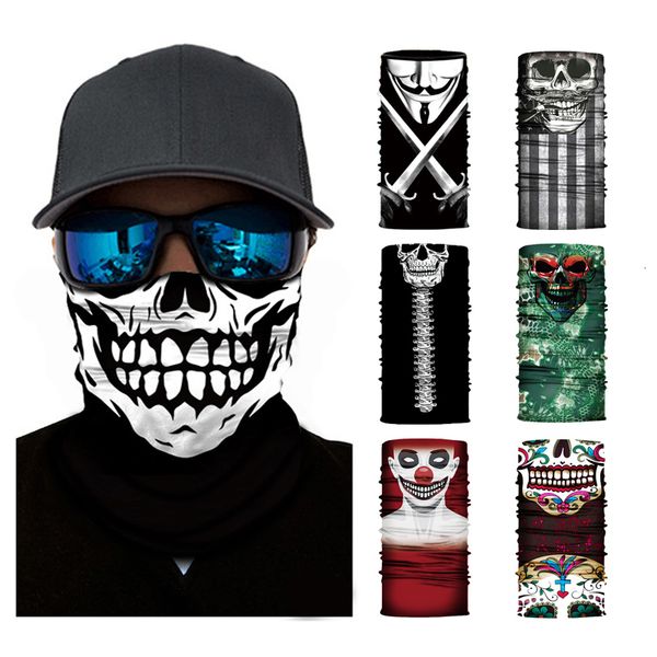 

tactical hood 3d skull seamless bandana cycling magic scarf buffs face mask neck gaiter tube fishing ski hiking balaclava headwear women men