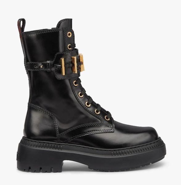 

woman ankle boots patent leather metal button designer bootie high lace eva light sole letter designers boots cowhide women's casual sh, Black