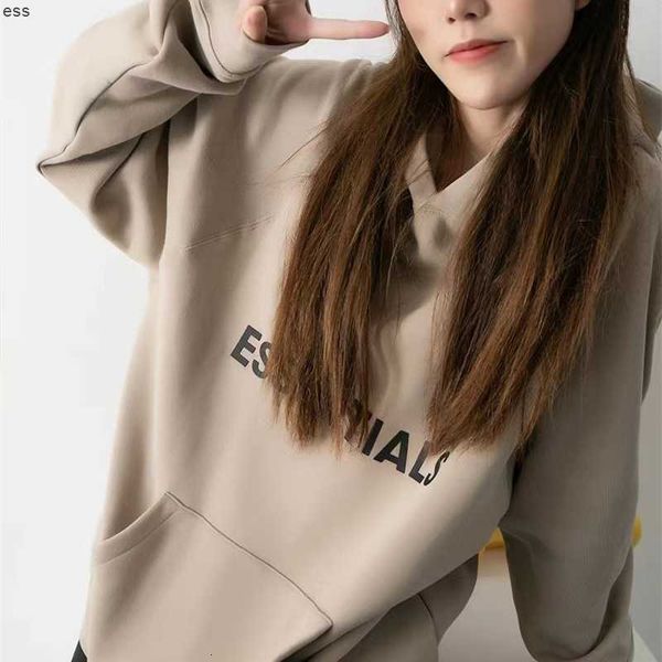 

hoodies hweatshirts ess double thread 2022 new fog women fg autumn winter cashmere essentials american pullover, Black